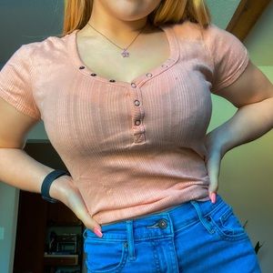 Hollister pink tee
